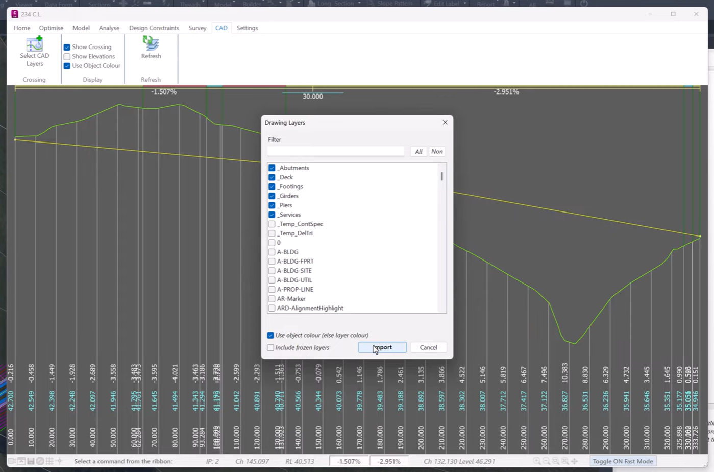 Vertical Grading Editor