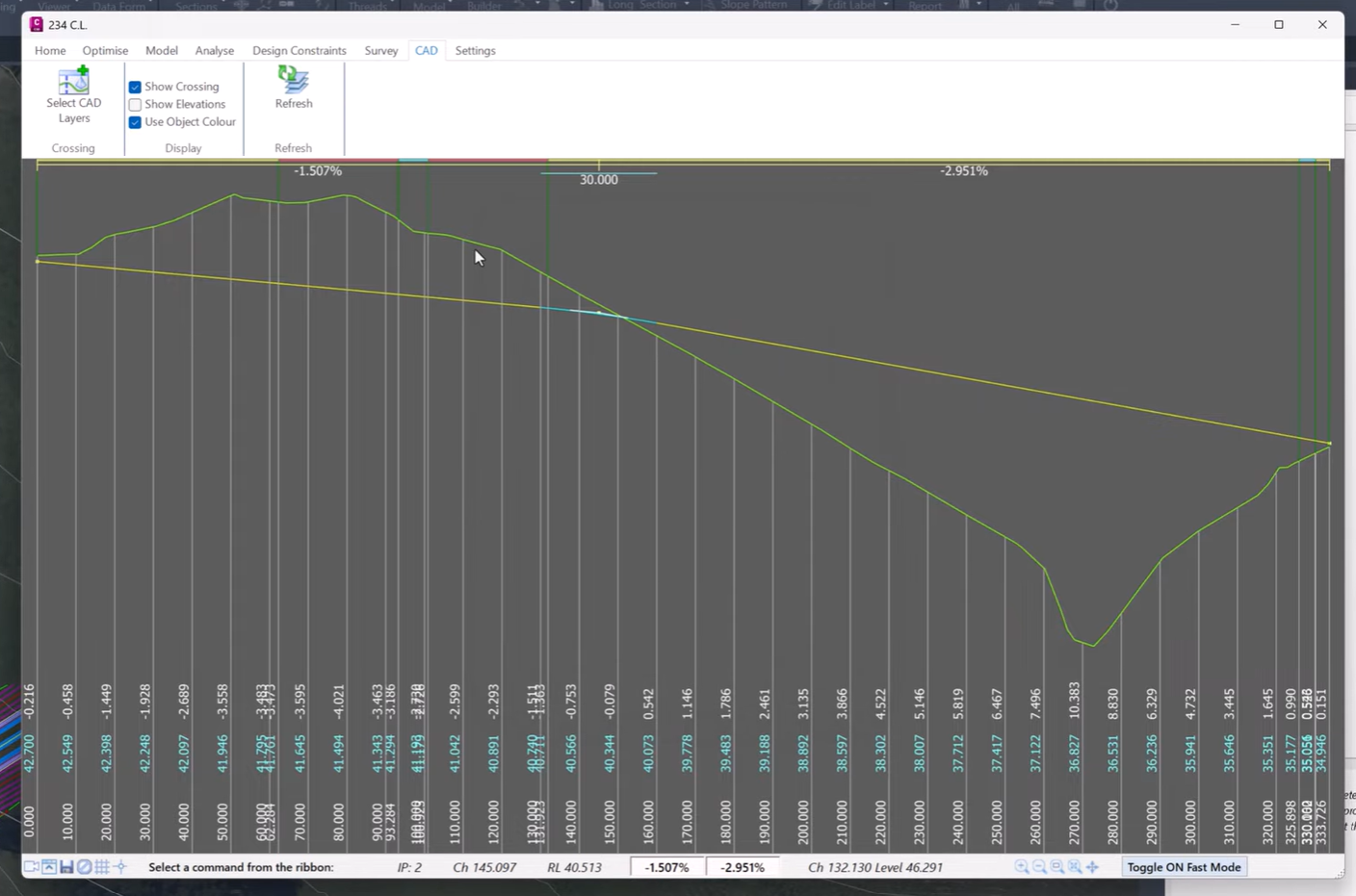 Vertical Grading Editor